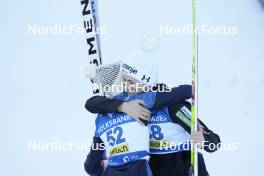 04.01.2024, Villach, Austria (AUT): Eva Pinkelnig (AUT), Nika Kriznar (SLO) - FIS world cup ski jumping women, individual HS98, Villach (AUT). www.nordicfocus.com. © Barbieri/NordicFocus. Every downloaded picture is fee-liable.