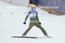 04.01.2024, Villach, Austria (AUT): Julia Kykkaenen (FIN) - FIS world cup ski jumping women, individual HS98, Villach (AUT). www.nordicfocus.com. © Barbieri/NordicFocus. Every downloaded picture is fee-liable.