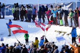03.01.2024, Villach, Austria (AUT): fans   - FIS world cup ski jumping women, individual HS98, Villach (AUT). www.nordicfocus.com. © Barbieri/NordicFocus. Every downloaded picture is fee-liable.