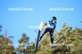 03.01.2024, Villach, Austria (AUT): Emma Chervet (FRA) - FIS world cup ski jumping women, individual HS98, Villach (AUT). www.nordicfocus.com. © Barbieri/NordicFocus. Every downloaded picture is fee-liable.