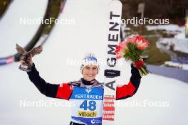 03.01.2024, Villach, Austria (AUT): Eva Pinkelnig (AUT) - FIS world cup ski jumping women, individual HS98, Villach (AUT). www.nordicfocus.com. © Barbieri/NordicFocus. Every downloaded picture is fee-liable.