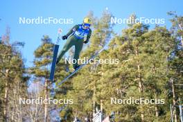03.01.2024, Villach, Austria (AUT): Julia Kykkaenen (FIN) - FIS world cup ski jumping women, individual HS98, Villach (AUT). www.nordicfocus.com. © Barbieri/NordicFocus. Every downloaded picture is fee-liable.