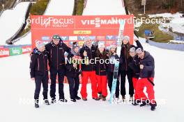 03.01.2024, Villach, Austria (AUT): team Canada   - FIS world cup ski jumping women, individual HS98, Villach (AUT). www.nordicfocus.com. © Barbieri/NordicFocus. Every downloaded picture is fee-liable.