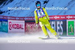 27.01.2024, Ljubno, Slovenia (SLO): Annika Belshaw (USA) - FIS world cup ski jumping women, individual HS94, Ljubno (SLO). www.nordicfocus.com. © Barbieri/NordicFocus. Every downloaded picture is fee-liable.