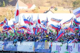 27.01.2024, Ljubno, Slovenia (SLO): Track atmosphere   - FIS world cup ski jumping women, individual HS94, Ljubno (SLO). www.nordicfocus.com. © Barbieri/NordicFocus. Every downloaded picture is fee-liable.