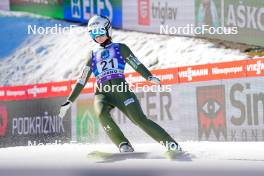 27.01.2024, Ljubno, Slovenia (SLO): Katra Komar (SLO) - FIS world cup ski jumping women, individual HS94, Ljubno (SLO). www.nordicfocus.com. © Barbieri/NordicFocus. Every downloaded picture is fee-liable.
