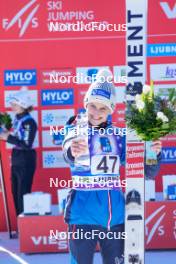 28.01.2024, Ljubno, Slovenia (SLO): Eva Pinkelnig (AUT) - FIS world cup ski jumping women, individual HS94, Ljubno (SLO). www.nordicfocus.com. © Barbieri/NordicFocus. Every downloaded picture is fee-liable.
