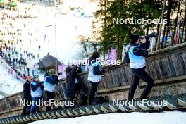28.01.2024, Ljubno, Slovenia (SLO): Photographers   - FIS world cup ski jumping women, individual HS94, Ljubno (SLO). www.nordicfocus.com. © Barbieri/NordicFocus. Every downloaded picture is fee-liable.