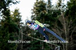 28.01.2024, Ljubno, Slovenia (SLO): Emma Chervet (FRA) - FIS world cup ski jumping women, individual HS94, Ljubno (SLO). www.nordicfocus.com. © Barbieri/NordicFocus. Every downloaded picture is fee-liable.