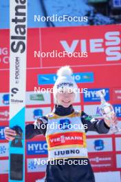28.01.2024, Ljubno, Slovenia (SLO): Nika Prevc (SLO) - FIS world cup ski jumping women, individual HS94, Ljubno (SLO). www.nordicfocus.com. © Barbieri/NordicFocus. Every downloaded picture is fee-liable.