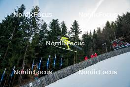 26.01.2024, Ljubno, Slovenia (SLO): Samantha Macuga (USA) - FIS world cup ski jumping women, training, Ljubno (SLO). www.nordicfocus.com. © Barbieri/NordicFocus. Every downloaded picture is fee-liable.