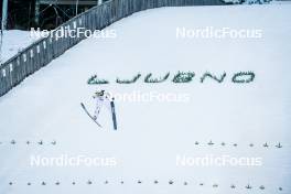 26.01.2024, Ljubno, Slovenia (SLO): Jerica Jesenko (SLO) - FIS world cup ski jumping women, training, Ljubno (SLO). www.nordicfocus.com. © Barbieri/NordicFocus. Every downloaded picture is fee-liable.