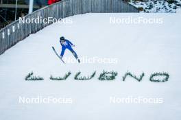 26.01.2024, Ljubno, Slovenia (SLO): Delia Anamaria Folea (ROU) - FIS world cup ski jumping women, training, Ljubno (SLO). www.nordicfocus.com. © Barbieri/NordicFocus. Every downloaded picture is fee-liable.