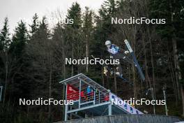 26.01.2024, Ljubno, Slovenia (SLO): Lara Logar (SLO) - FIS world cup ski jumping women, training, Ljubno (SLO). www.nordicfocus.com. © Barbieri/NordicFocus. Every downloaded picture is fee-liable.