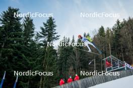 26.01.2024, Ljubno, Slovenia (SLO): Selina Freitag (GER) - FIS world cup ski jumping women, training, Ljubno (SLO). www.nordicfocus.com. © Barbieri/NordicFocus. Every downloaded picture is fee-liable.