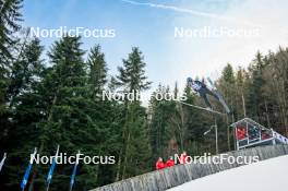 26.01.2024, Ljubno, Slovenia (SLO): Alexandria Loutitt (CAN) - FIS world cup ski jumping women, training, Ljubno (SLO). www.nordicfocus.com. © Barbieri/NordicFocus. Every downloaded picture is fee-liable.