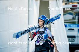 26.01.2024, Ljubno, Slovenia (SLO): Alexandria Loutitt (CAN) - FIS world cup ski jumping women, training, Ljubno (SLO). www.nordicfocus.com. © Barbieri/NordicFocus. Every downloaded picture is fee-liable.