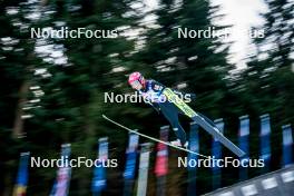 26.01.2024, Ljubno, Slovenia (SLO): Josephine Pagnier (FRA) - FIS world cup ski jumping women, training, Ljubno (SLO). www.nordicfocus.com. © Barbieri/NordicFocus. Every downloaded picture is fee-liable.