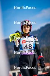 26.01.2024, Ljubno, Slovenia (SLO): Josephine Pagnier (FRA) - FIS world cup ski jumping women, training, Ljubno (SLO). www.nordicfocus.com. © Barbieri/NordicFocus. Every downloaded picture is fee-liable.