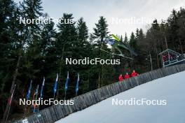 26.01.2024, Ljubno, Slovenia (SLO): Katra Komar (SLO) - FIS world cup ski jumping women, training, Ljubno (SLO). www.nordicfocus.com. © Barbieri/NordicFocus. Every downloaded picture is fee-liable.