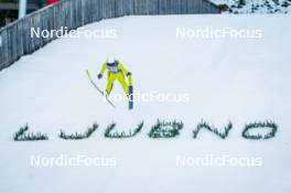 26.01.2024, Ljubno, Slovenia (SLO): Paige Jones (USA) - FIS world cup ski jumping women, training, Ljubno (SLO). www.nordicfocus.com. © Barbieri/NordicFocus. Every downloaded picture is fee-liable.