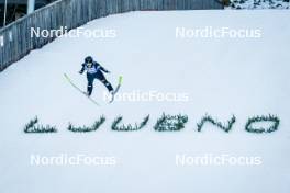 26.01.2024, Ljubno, Slovenia (SLO): Emma Chervet (FRA) - FIS world cup ski jumping women, training, Ljubno (SLO). www.nordicfocus.com. © Barbieri/NordicFocus. Every downloaded picture is fee-liable.