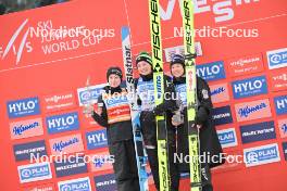04.02.2024, Willingen, Germany (GER): Nika Prevc (SLO), Silje Opseth (NOR), Yuki Ito (JPN), (l-r) - FIS world cup ski jumping women, individual HS147, Willingen (GER). www.nordicfocus.com. © Reichert/NordicFocus. Every downloaded picture is fee-liable