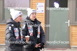 02.02.2024, Willingen, Germany (GER): Katra Komar (SLO), Nika Prevc (SLO), (l-r) - FIS world cup ski jumping women, training, Willingen (GER). www.nordicfocus.com. © Reichert/NordicFocus. Every downloaded picture is fee-liable
