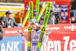25.02.2024, Hinzenbach, Austria (AUT): Ema Klinec (SLO) - FIS world cup ski jumping women, individual HS90, Hinzenbach (AUT). www.nordicfocus.com. © Volk/NordicFocus. Every downloaded picture is fee-liable