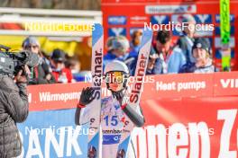 25.02.2024, Hinzenbach, Austria (AUT): Qingyue Peng (CHN) - FIS world cup ski jumping women, individual HS90, Hinzenbach (AUT). www.nordicfocus.com. © Volk/NordicFocus. Every downloaded picture is fee-liable