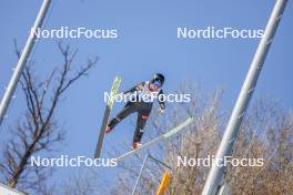 25.02.2024, Hinzenbach, Austria (AUT): Lilou Zepchi (FRA) - FIS world cup ski jumping women, individual HS90, Hinzenbach (AUT). www.nordicfocus.com. © Volk/NordicFocus. Every downloaded picture is fee-liable