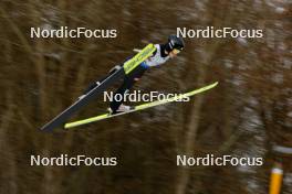 25.02.2024, Hinzenbach, Austria (AUT): Emma Chervet (FRA) - FIS world cup ski jumping women, individual HS90, Hinzenbach (AUT). www.nordicfocus.com. © Volk/NordicFocus. Every downloaded picture is fee-liable.