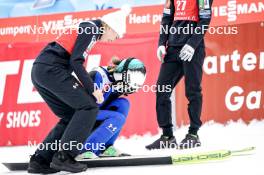 01.03.2024, Lahti, Finland (FIN): Taja Bodlaj (SLO), Nika Kriznar (SLO), (l-r)  - FIS world cup ski jumping women, individual HS130, Lahti (FIN). www.nordicfocus.com. © Thibaut/NordicFocus. Every downloaded picture is fee-liable.
