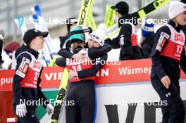 01.03.2024, Lahti, Finland (FIN): Nika Kriznar (SLO), Nika Prevc (SLO), (l-r)  - FIS world cup ski jumping women, individual HS130, Lahti (FIN). www.nordicfocus.com. © Thibaut/NordicFocus. Every downloaded picture is fee-liable.