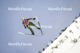 12.03.2024, Trondheim, Norway (NOR): Julia Kykkaenen (FIN) - FIS world cup ski jumping women, individual HS100, Trondheim (NOR). www.nordicfocus.com. © Thibaut/NordicFocus. Every downloaded picture is fee-liable.