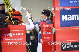 12.03.2024, Trondheim, Norway (NOR): Selina Freitag (GER), Anna Rupprecht (GER), (l-r)  - FIS world cup ski jumping women, individual HS100, Trondheim (NOR). www.nordicfocus.com. © Thibaut/NordicFocus. Every downloaded picture is fee-liable.