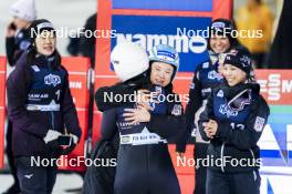 13.03.2024, Trondheim, Norway (NOR): Nozomi Maruyama (JPN), Yuki Ito (JPN), Sara Takanashi (JPN), (l-r)  - FIS world cup ski jumping women, individual HS140, Trondheim (NOR). www.nordicfocus.com. © Thibaut/NordicFocus. Every downloaded picture is fee-liable.