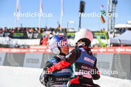 17.03.2024, Vikersund, Norway (NOR): Sara Takanashi (JPN), Nozomi Maruyama (JPN), (l-r)  - FIS world cup ski flying women, individual HS240, Vikersund (NOR). www.nordicfocus.com. © Authamayou/NordicFocus. Every downloaded picture is fee-liable.