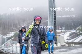 15.03.2024, Vikersund, Norway (NOR): Josephine Pagnier (FRA) - FIS world cup ski flying women, training, Vikersund (NOR). www.nordicfocus.com. © Authamayou/NordicFocus. Every downloaded picture is fee-liable.