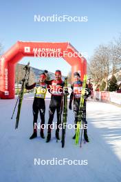 13.01.2024, Sexten, Italy (ITA): Kasper Stadaas (NOR), Andreas Nygaard (NOR), Emil Persson (SWE), (l-r)  - Ski Classics 3 Zinnen Ski Marathon - Sexten (ITA). www.nordicfocus.com. © Vanzetta/NordicFocus. Every downloaded picture is fee-liable.