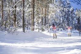 13.01.2024, Sexten, Italy (ITA): Thomas Oedegaarden (NOR), Eirik Sverdrup Augdal (NOR), (l-r)  - Ski Classics 3 Zinnen Ski Marathon - Sexten (ITA). www.nordicfocus.com. © Vanzetta/NordicFocus. Every downloaded picture is fee-liable.