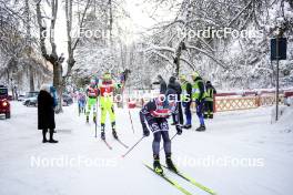 13.01.2024, Sexten, Italy (ITA): Ales Bohaty (CZE), Ericsson Rickard (SWE), Marcus Johansson (SWE), (l-r)  - Ski Classics 3 Zinnen Ski Marathon - Sexten (ITA). www.nordicfocus.com. © Vanzetta/NordicFocus. Every downloaded picture is fee-liable.