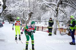 13.01.2024, Sexten, Italy (ITA): Riccardo Mich (ITA), Lauritz Sogn-Larssen (NOR), (l-r)  - Ski Classics 3 Zinnen Ski Marathon - Sexten (ITA). www.nordicfocus.com. © Vanzetta/NordicFocus. Every downloaded picture is fee-liable.