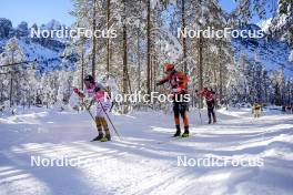 13.01.2024, Sexten, Italy (ITA): Axel Jutterstroem (SWE), Andreas Nygaard (NOR), (l-r)  - Ski Classics 3 Zinnen Ski Marathon - Sexten (ITA). www.nordicfocus.com. © Vanzetta/NordicFocus. Every downloaded picture is fee-liable.