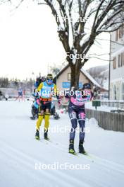 13.01.2024, Sexten, Italy (ITA): Hanna Lodin (SWE), Karolina Hedenstroem (SWE), (l-r)  - Ski Classics 3 Zinnen Ski Marathon - Sexten (ITA). www.nordicfocus.com. © Vanzetta/NordicFocus. Every downloaded picture is fee-liable.