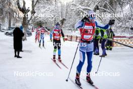 13.01.2024, Sexten, Italy (ITA): Jonathan Goeppert (GER), Nico Walther (SUI), (l-r)  - Ski Classics 3 Zinnen Ski Marathon - Sexten (ITA). www.nordicfocus.com. © Vanzetta/NordicFocus. Every downloaded picture is fee-liable.