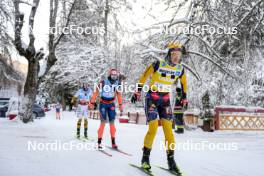 13.01.2024, Sexten, Italy (ITA): Silje Oeyre Slind (NOR), Emilie Fleten (NOR), (l-r)  - Ski Classics 3 Zinnen Ski Marathon - Sexten (ITA). www.nordicfocus.com. © Vanzetta/NordicFocus. Every downloaded picture is fee-liable.