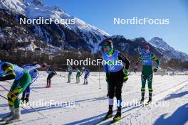 20.01.2024, Zuoz Switzerland (SUI): Tobias Dargatz (GER), Erling Nyborg Owren (NOR), (l-r)  - Ski Classics La Diagonela, Zuoz (SUI). www.nordicfocus.com. © Barbieri/NordicFocus. Every downloaded picture is fee-liable.