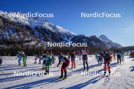 20.01.2024, Zuoz Switzerland (SUI): Karolina Hedenstroem (SWE) - Ski Classics La Diagonela, Zuoz (SUI). www.nordicfocus.com. © Barbieri/NordicFocus. Every downloaded picture is fee-liable.