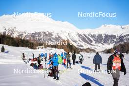 20.01.2024, Zuoz Switzerland (SUI): feature: warm up - Ski Classics La Diagonela, Zuoz (SUI). www.nordicfocus.com. © Barbieri/NordicFocus. Every downloaded picture is fee-liable.